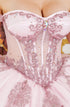 Lace Appliques Sparkling Beadwork Quinceanera Ballgown for Women 4/XS-16/3X